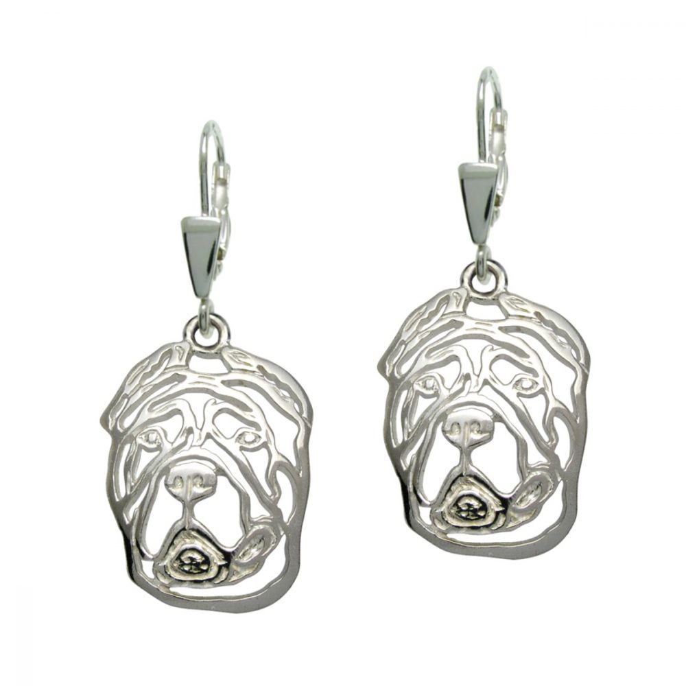 Dogo Canario – silver sterling earrings - 1
