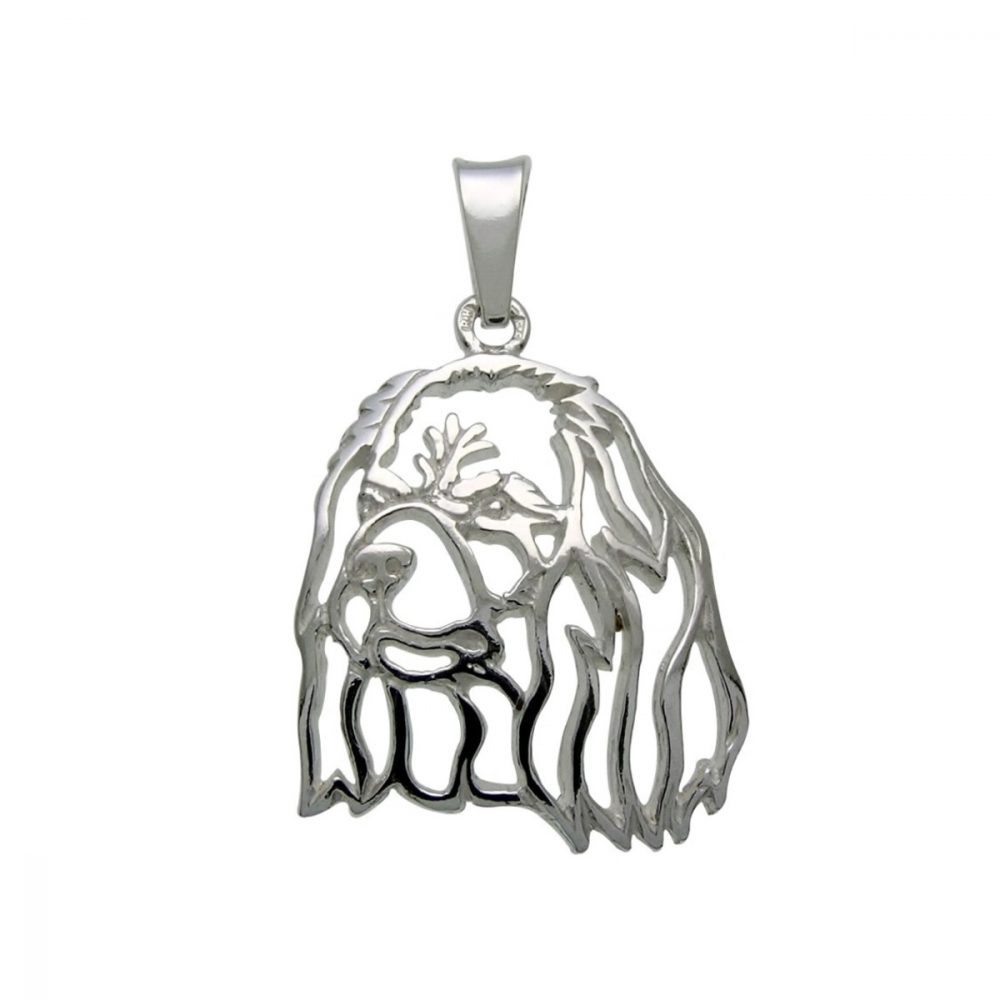 Cavalier King Charles spaniel – silver sterling pendant - 1