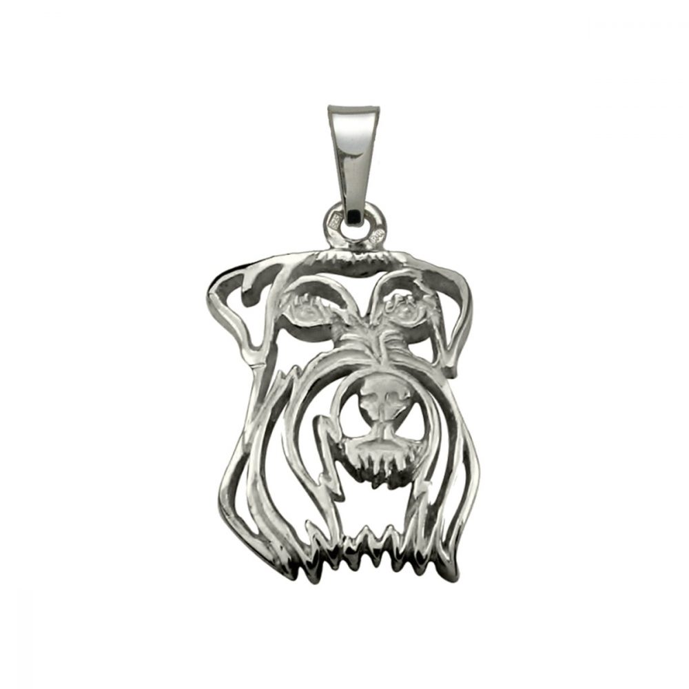 Schnauzer – silver sterling pendant - 1