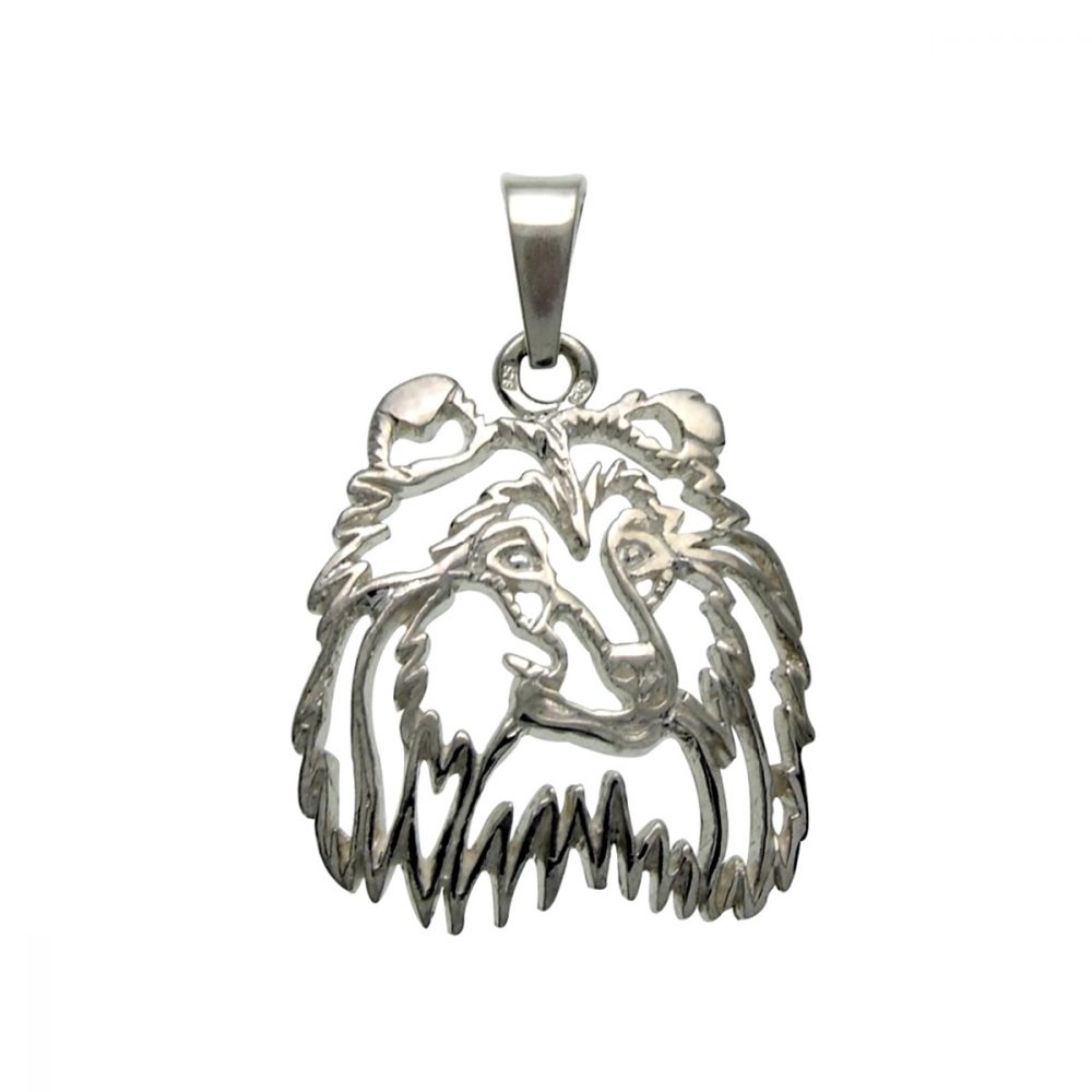 Rough Collie – silver sterling pendant - 1