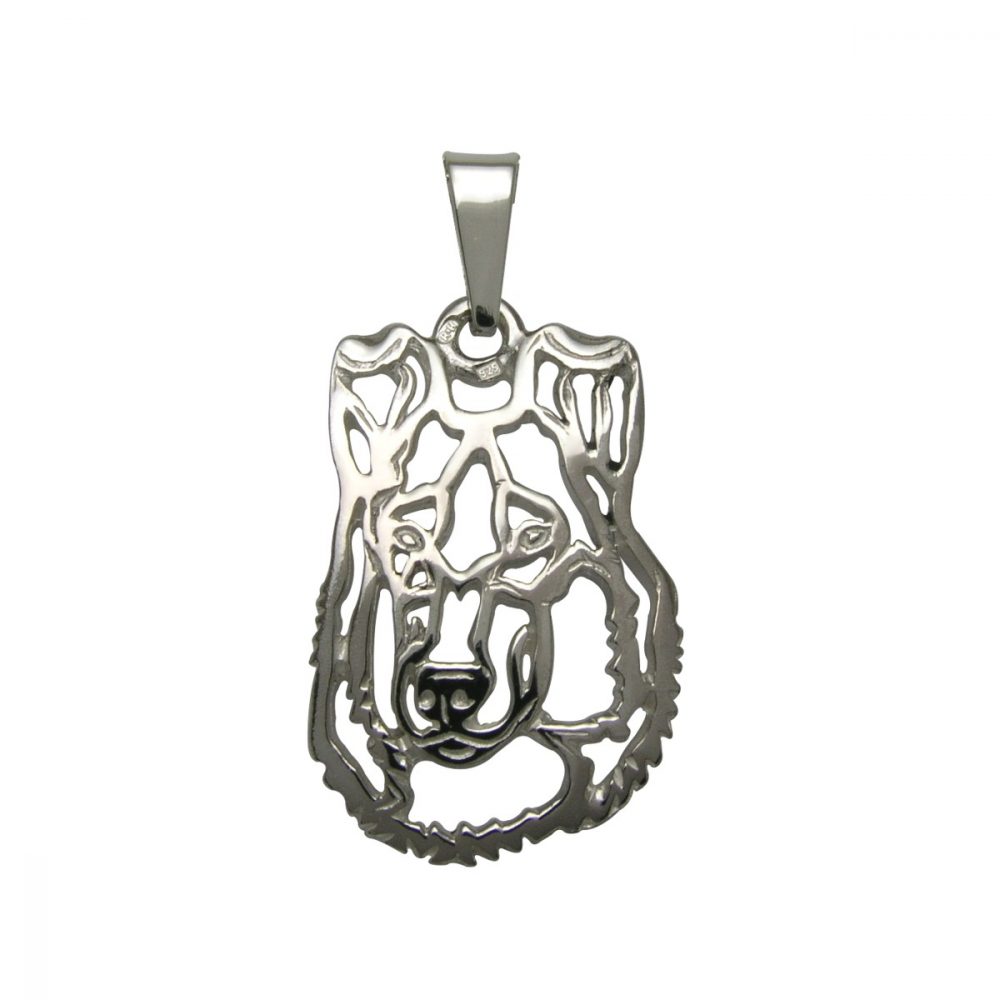 Smooth Collie – silver sterling pendant - 1
