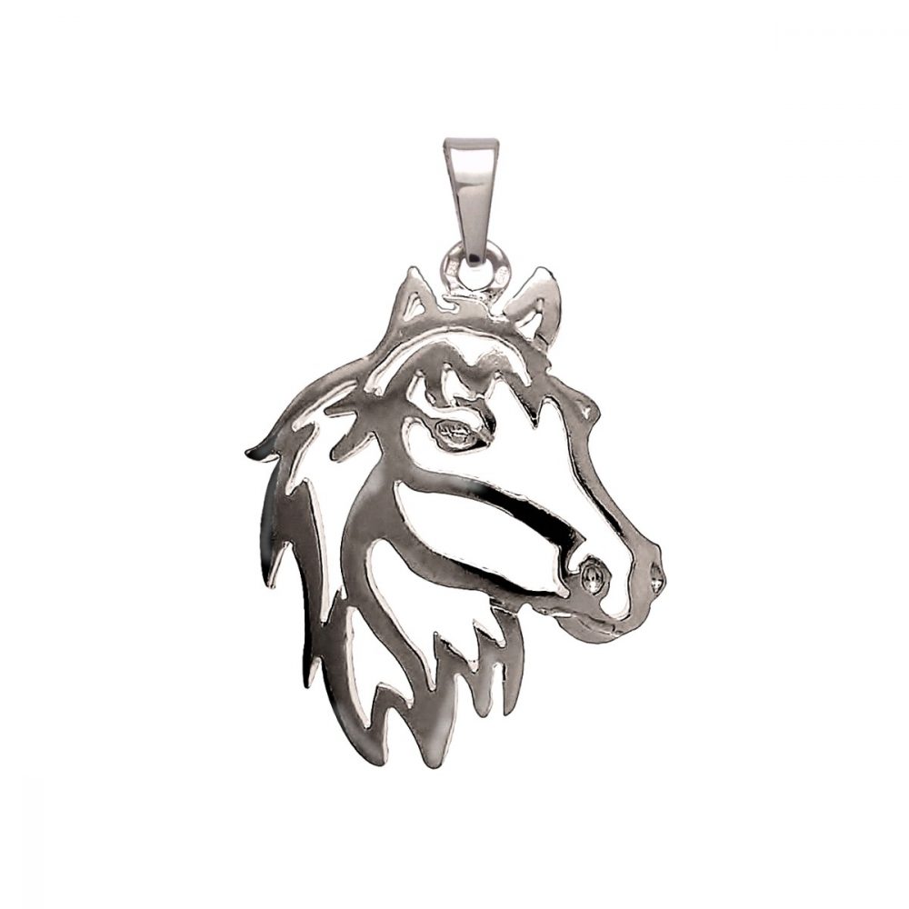 Horse – silver sterling pendant - 1