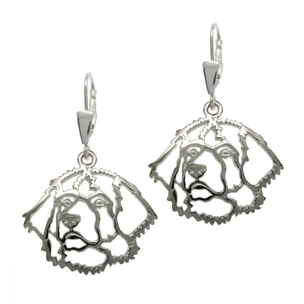 Leonberger – silver sterling earrings - 1
