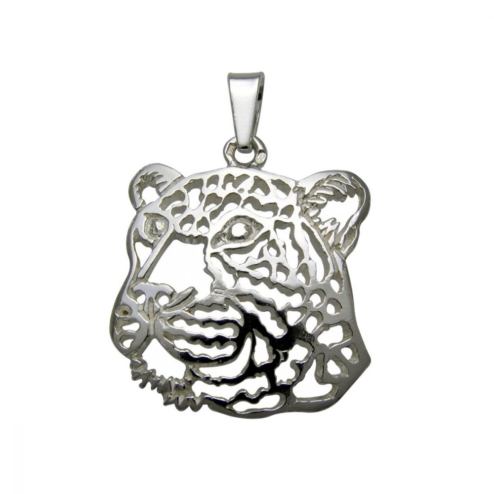 Snow Leopard – silver sterling pendant - 1
