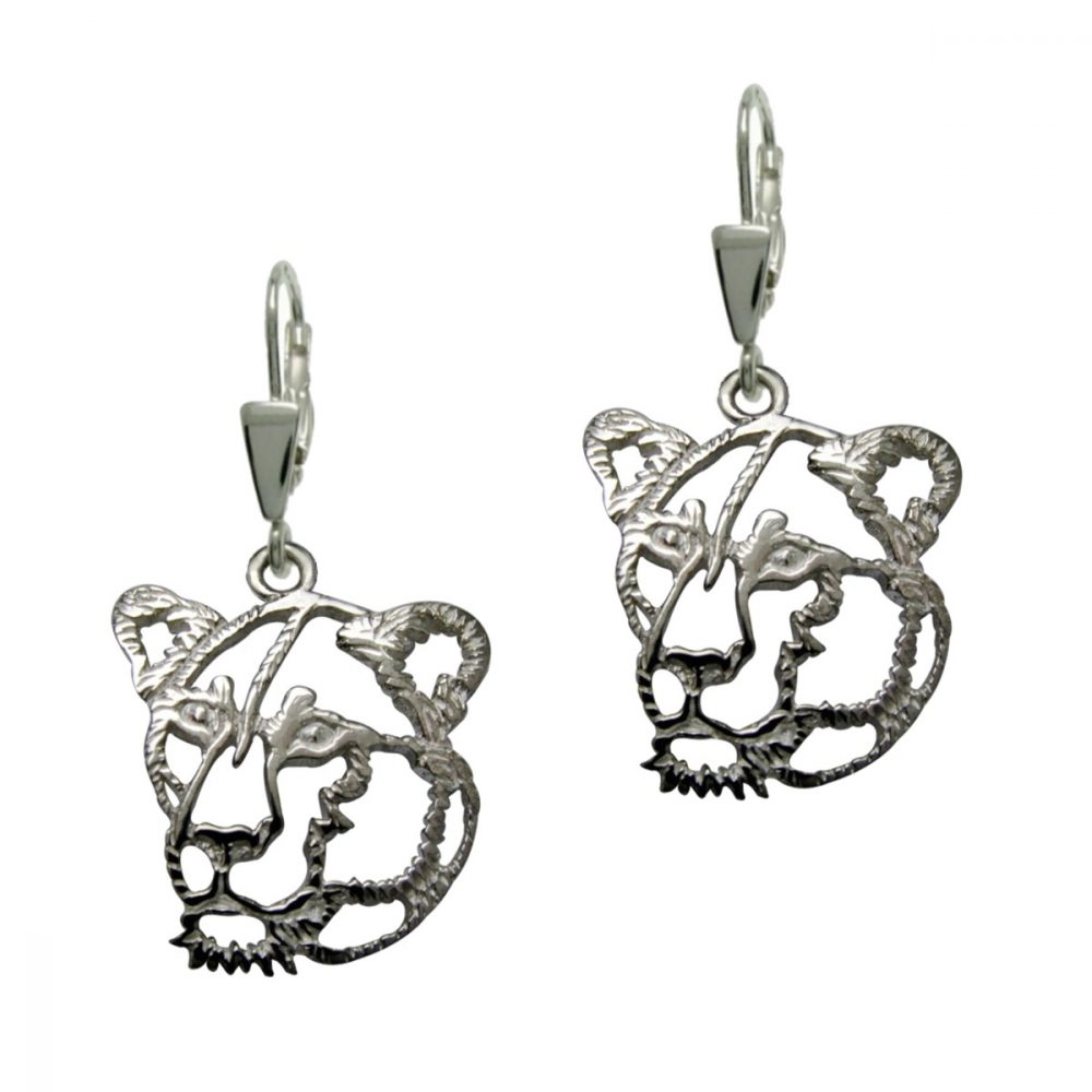 Lioness – silver sterling earring - 1