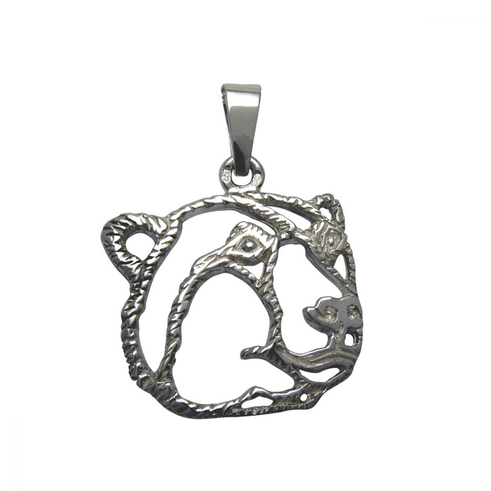 Polar bear – silver pendant - 1