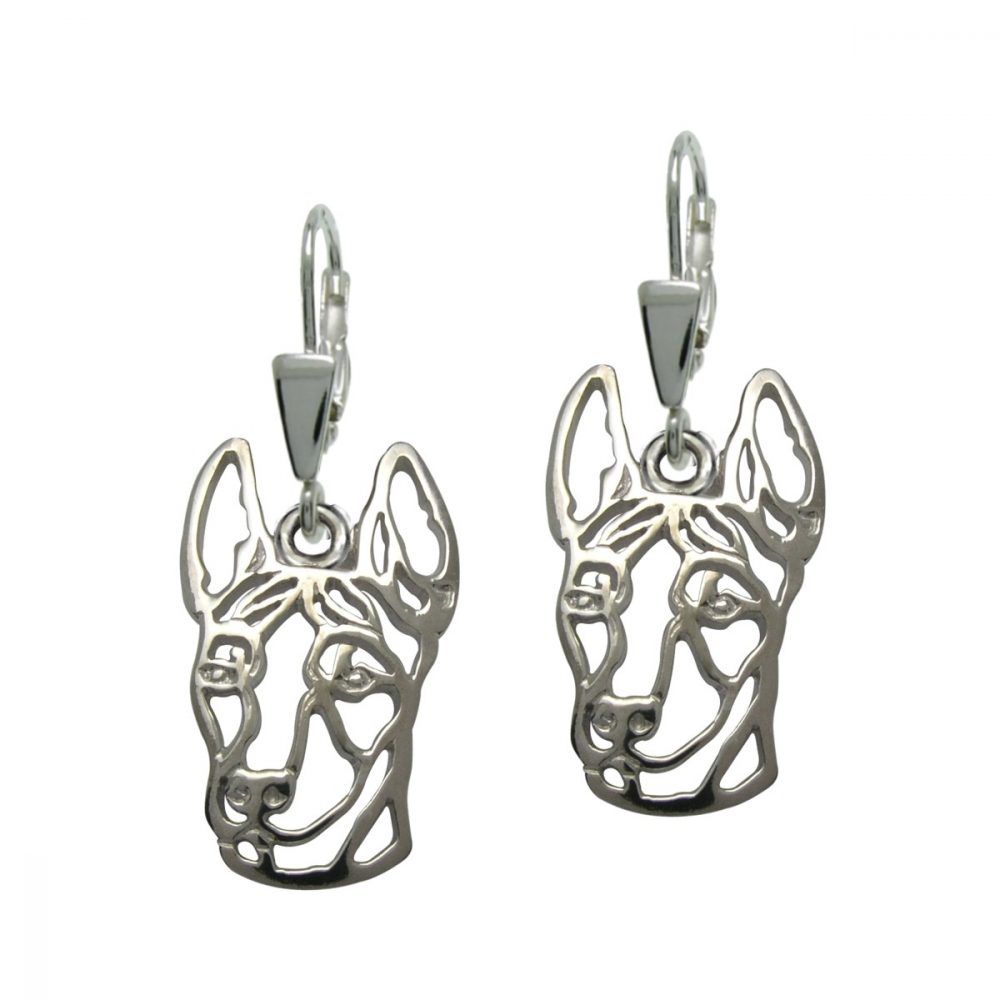 Xoloitzcuintle – silver sterling earrings - 1
