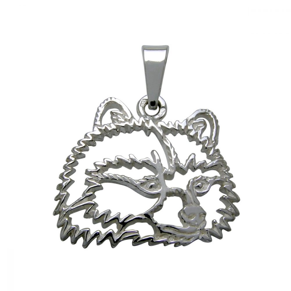 Raccoon – silver sterling pendant - 1
