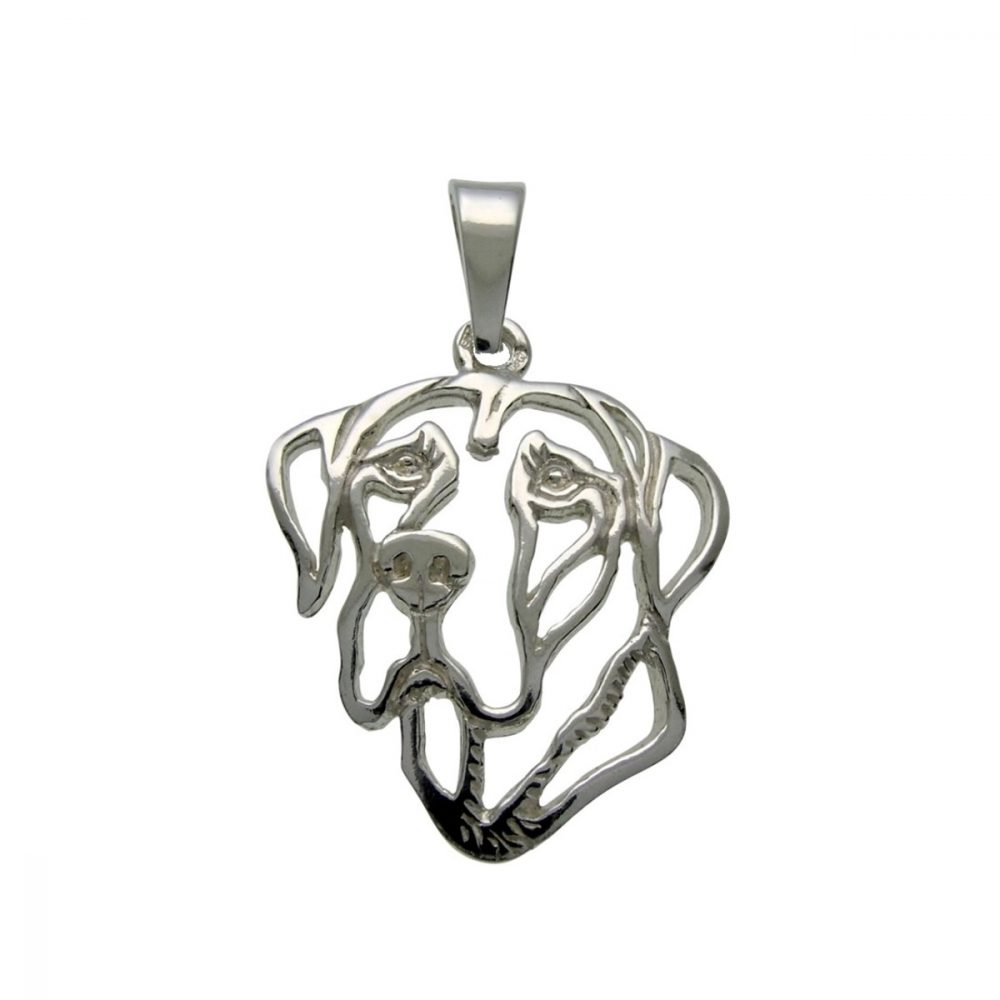 Great Dane – silver sterling pendant - 1