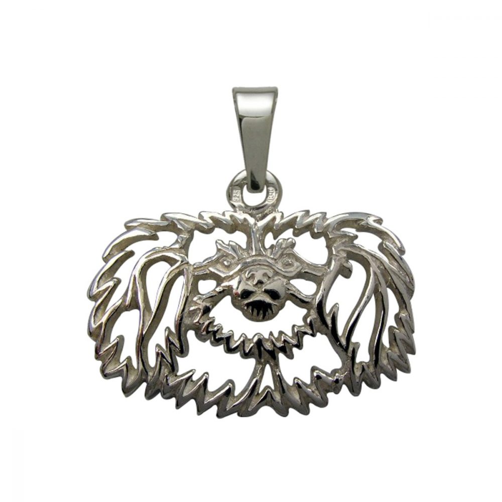 Pekingese – silver sterling pendant - 1
