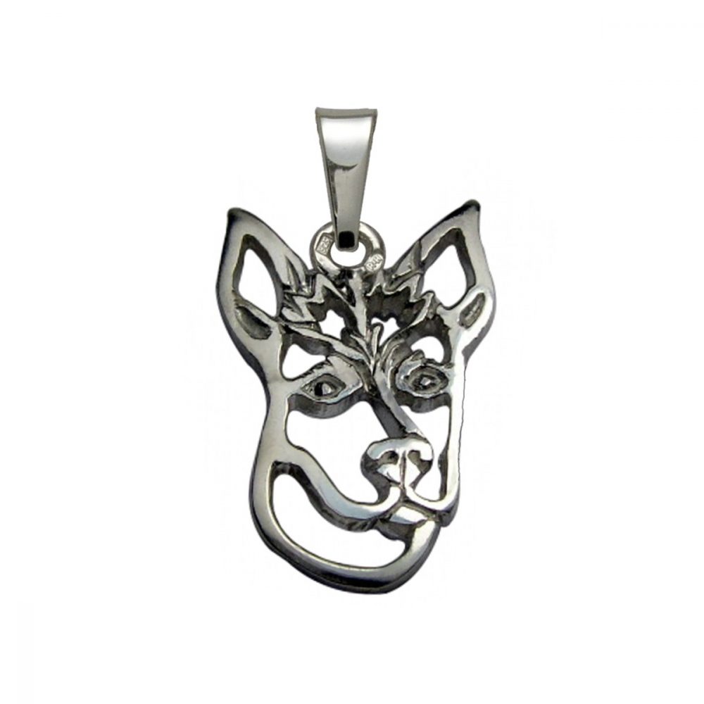 Peruvian Hairless Dog – silver sterling pendant - 1