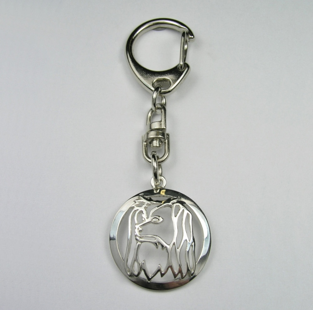 Continental Toy Spaniel – Phalène – keyring - 1