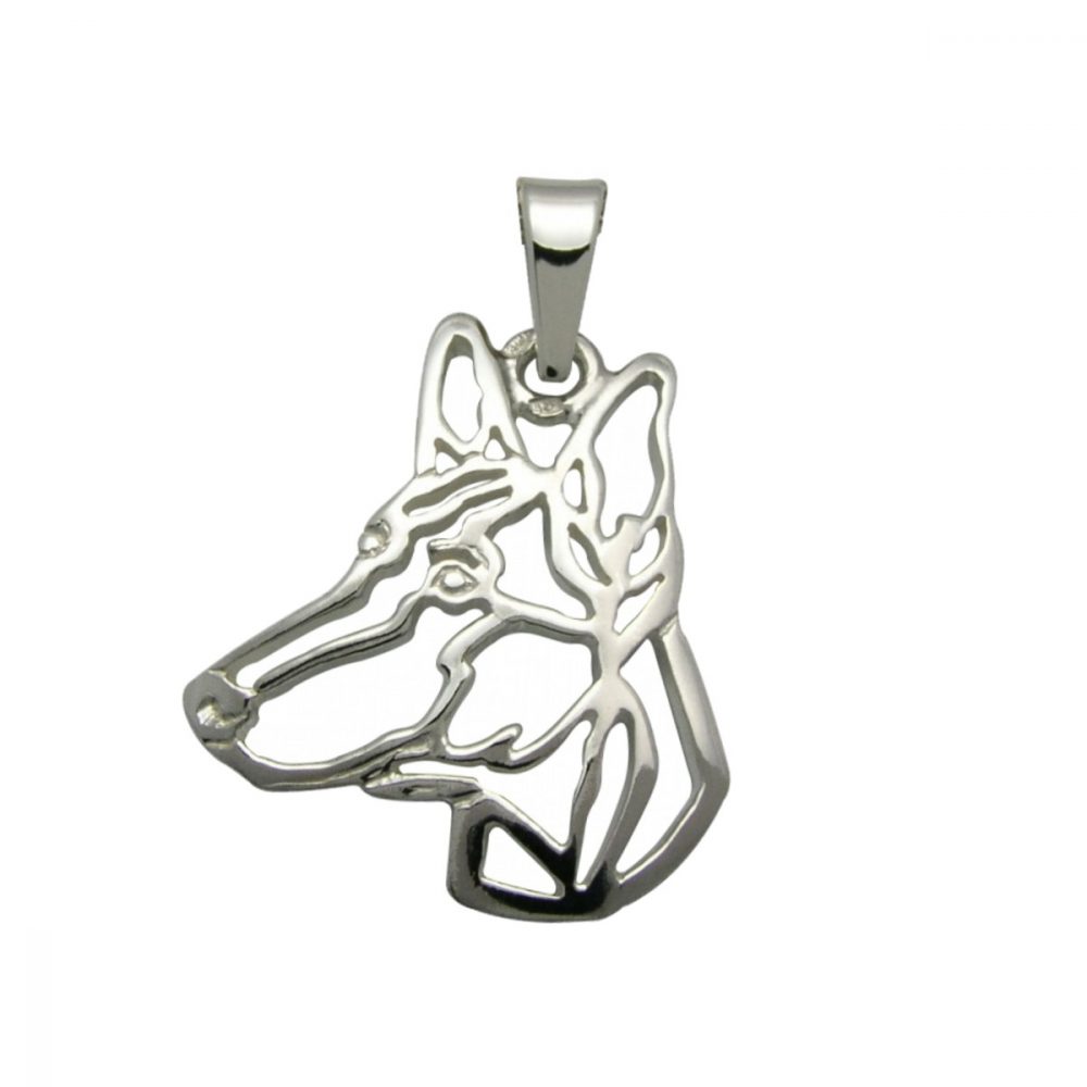 Podenco Canario – silver sterling pendant - 1