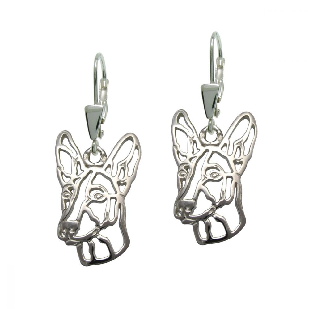 Podenco Ibicenco  – silver sterling earrings - 1