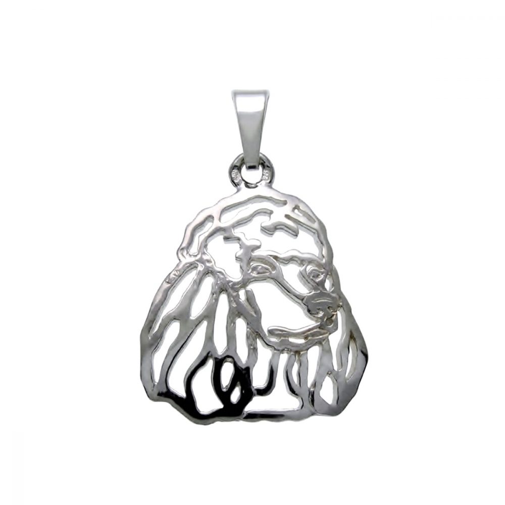 Poodle II – silver sterling pendant - 1