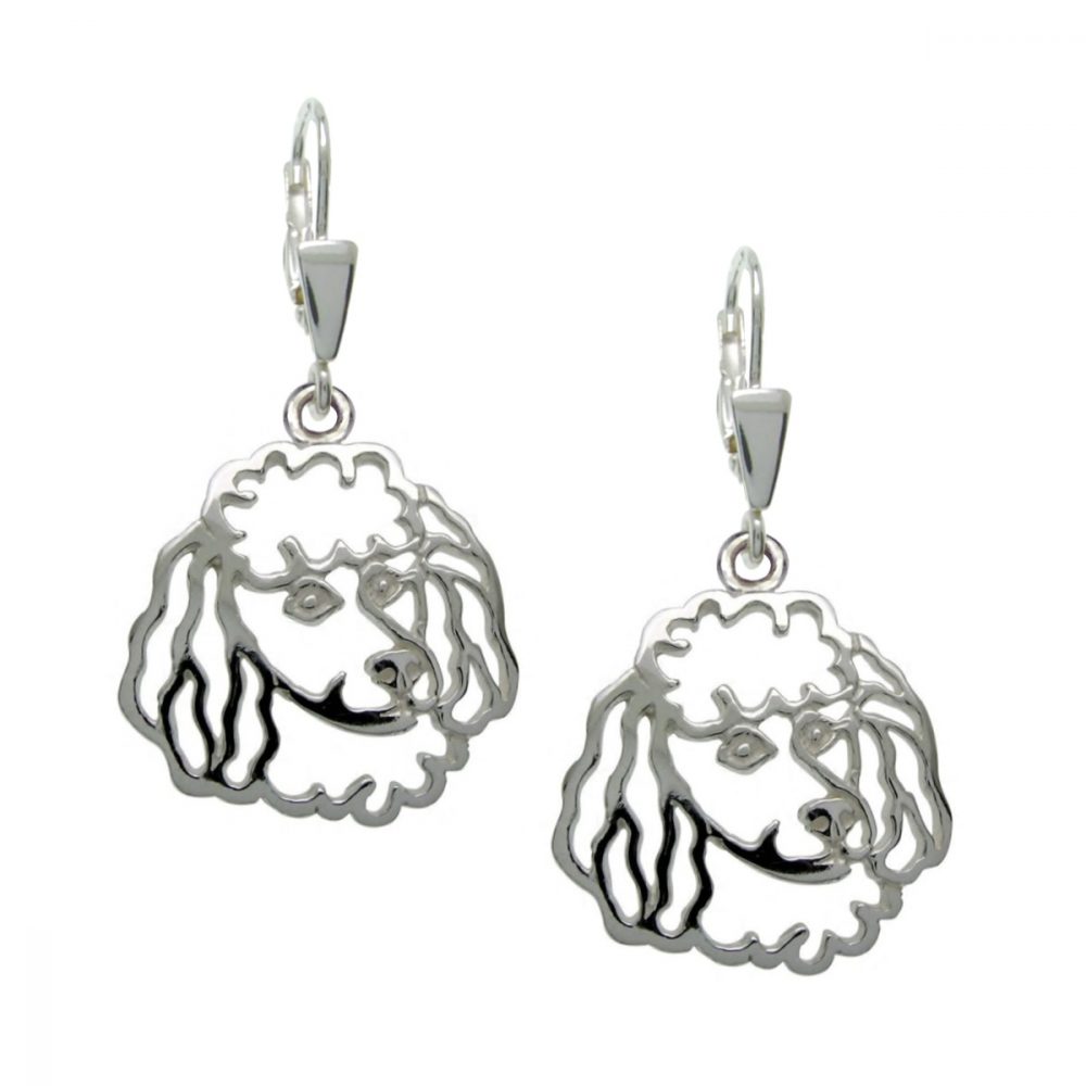 Poodle I – silver sterling earrings - 1