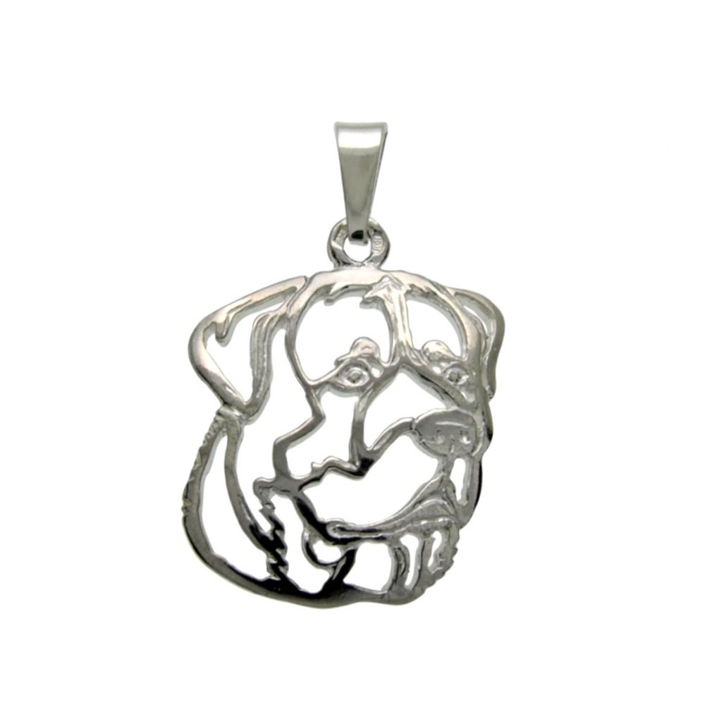 Rottweiler II – silver sterling pendant - 1