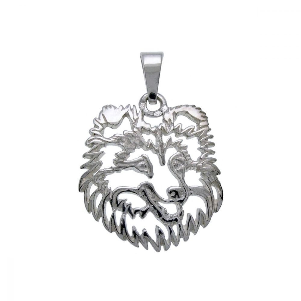 Sheltie – silver sterling pendant - 1