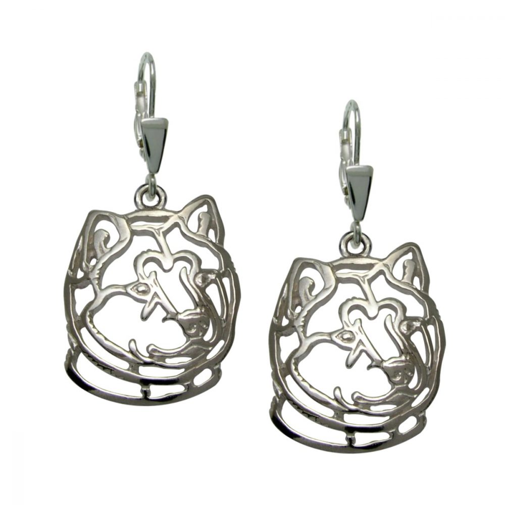 Shiba Inu – silver sterling  earring - 1