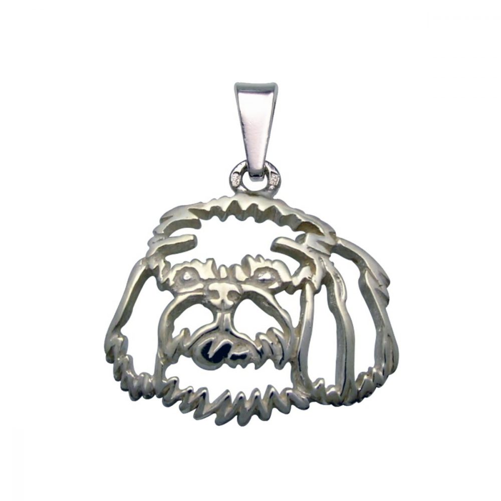 Shih tzu – silver sterling pendant - 1