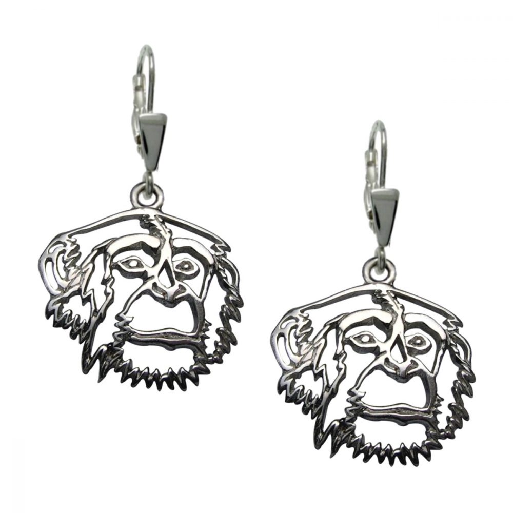 Chimpanzee – silver sterling earring - 1