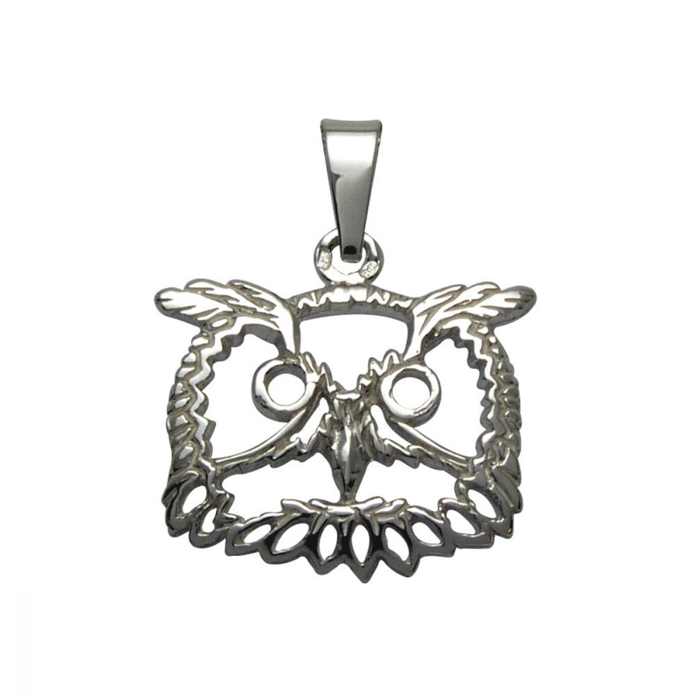 Owl – silver sterling pendant - 1
