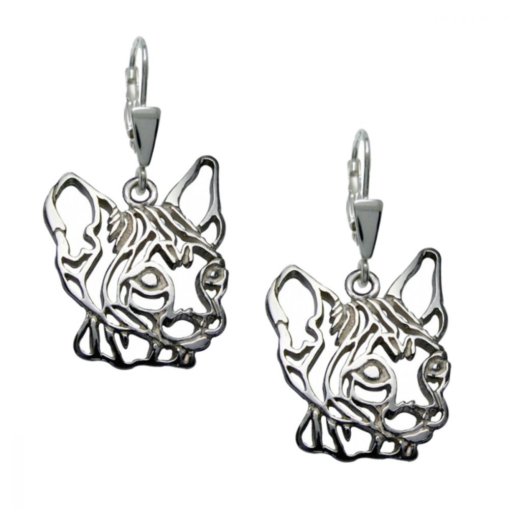 Sphynx II – silver sterling earrings - 1