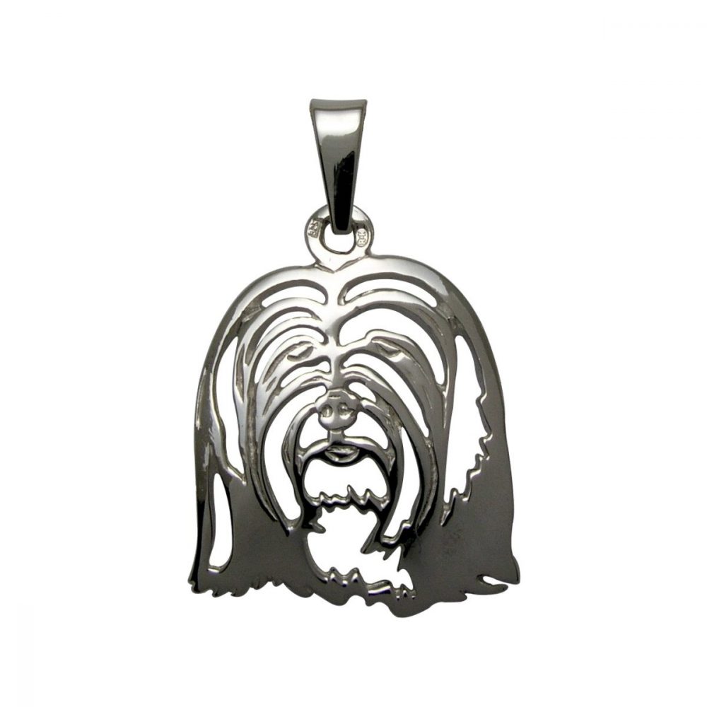Tibetan Terrier – silver sterling pendant - 1