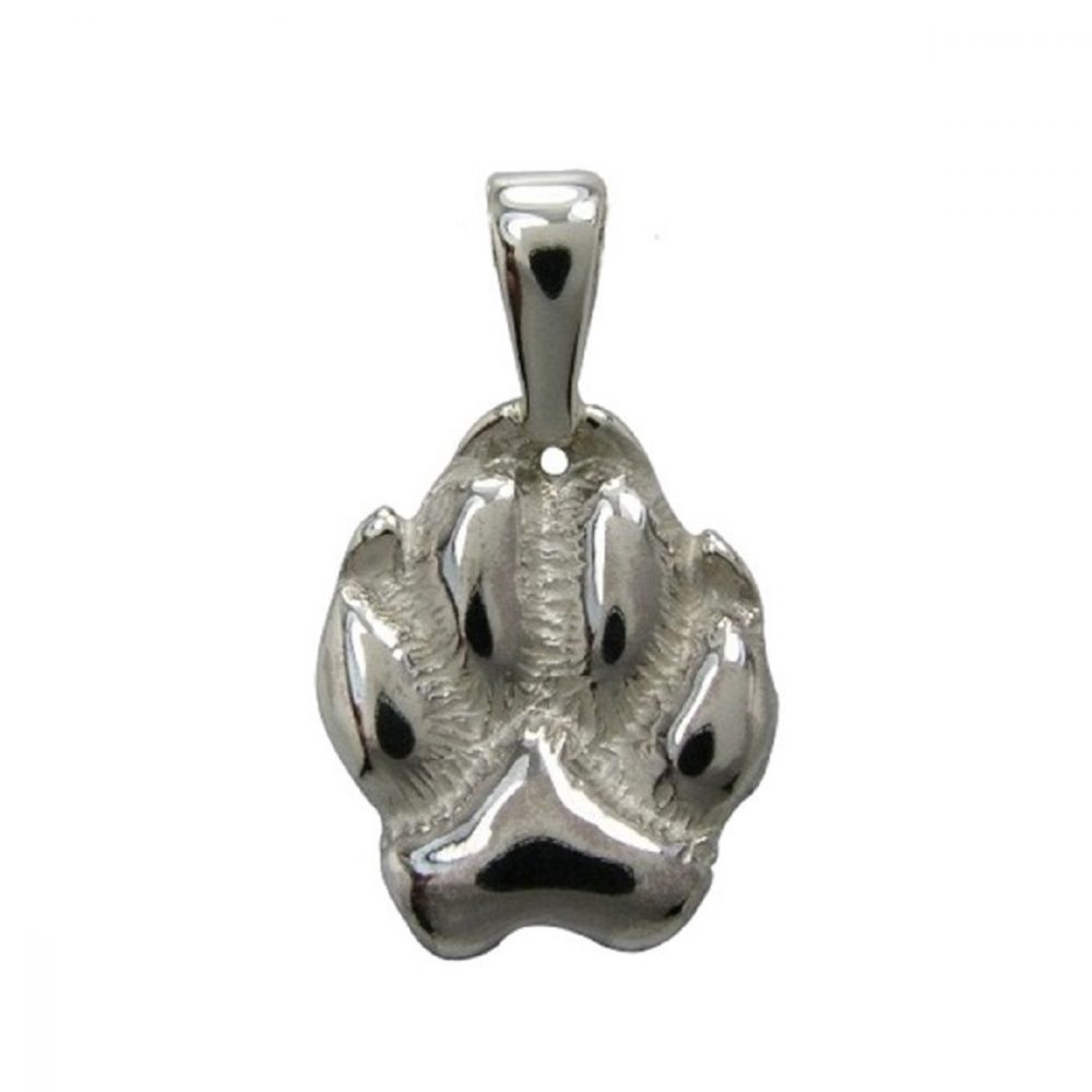 Paw – dog – silver sterling pendant - 1