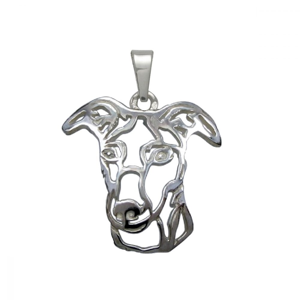 Whippet – silver pendant - 1