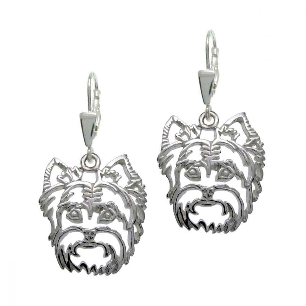 Yorkshire Terrier – silver sterling earring - 1