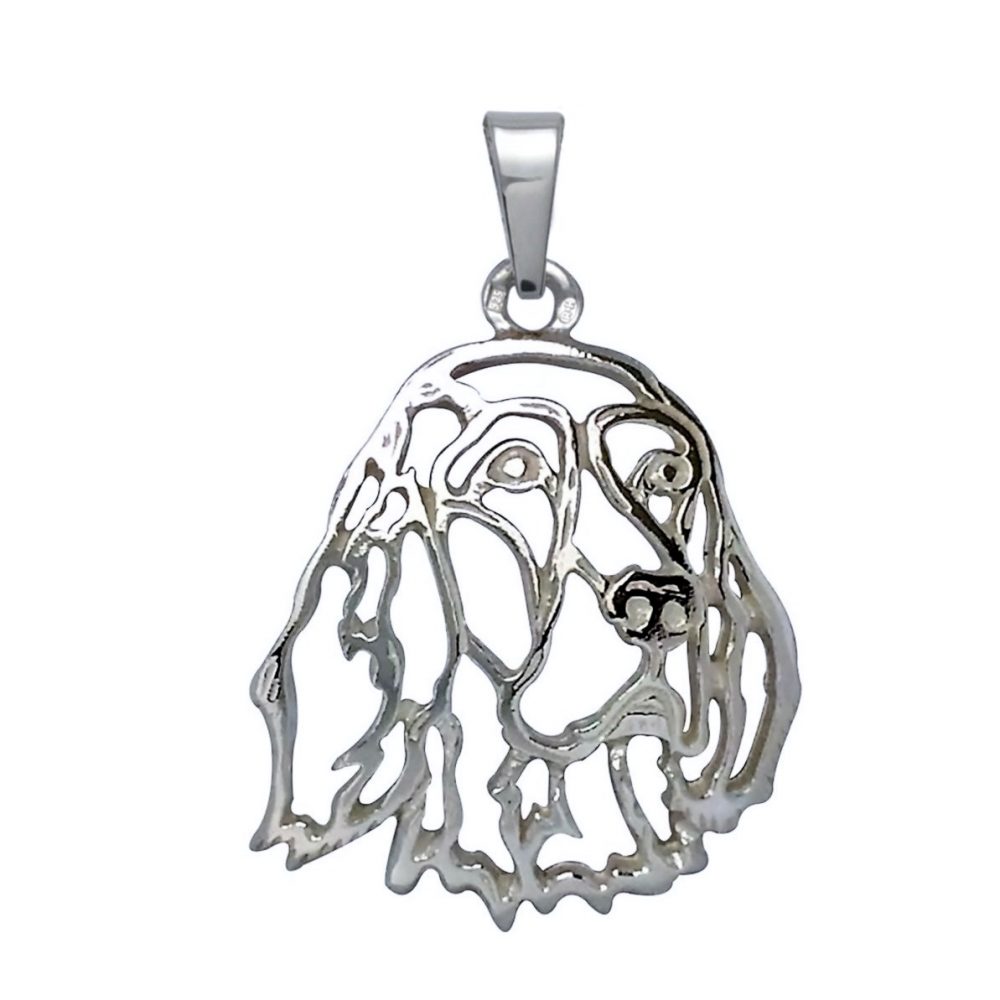 English Setter – silver sterling pendant - 1