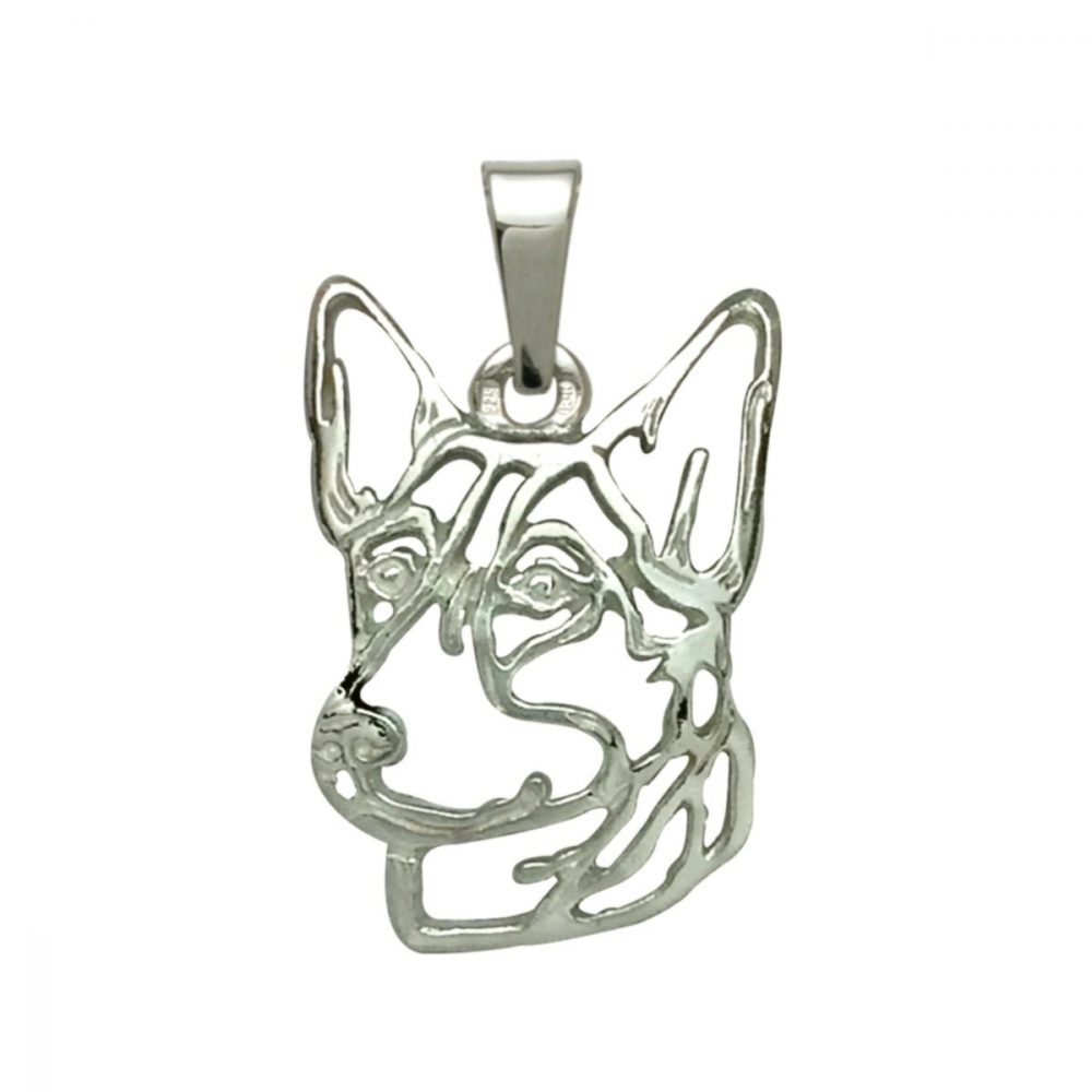 Australian SKelpie – silver sterling pendant - 1