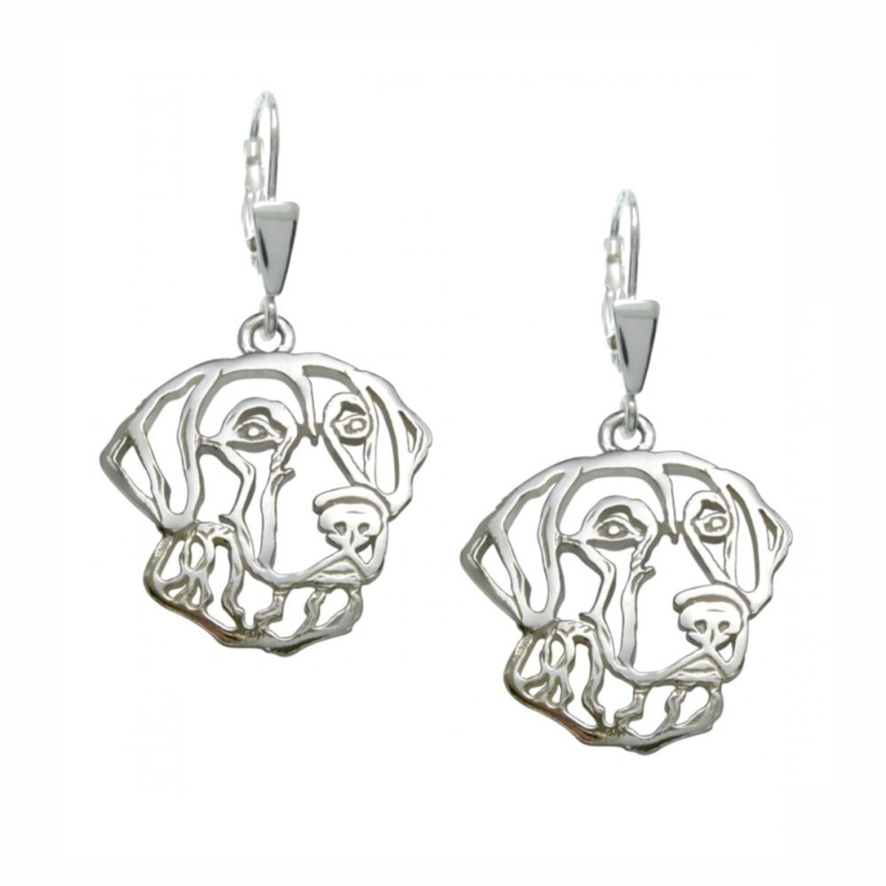 Chesapeake Bay Retriever II. – silver sterling earrings - 1