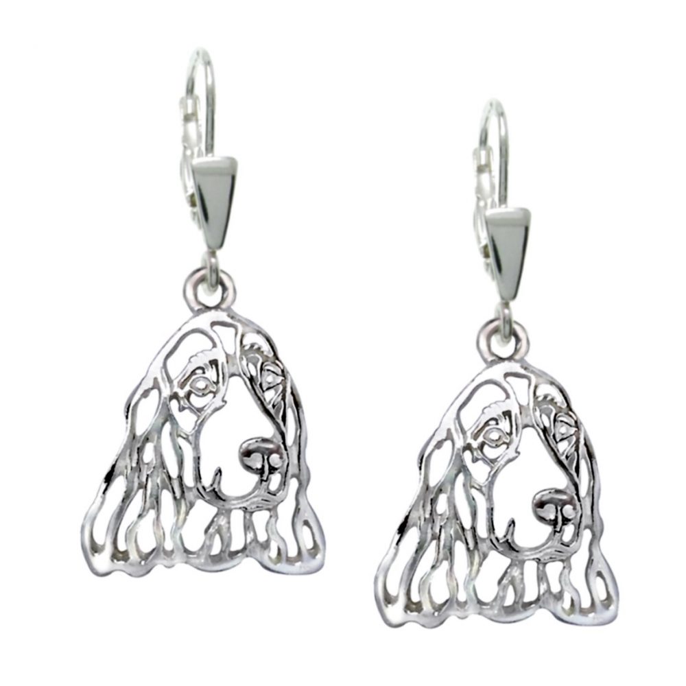Irish Setter – silver sterling earrings - 1