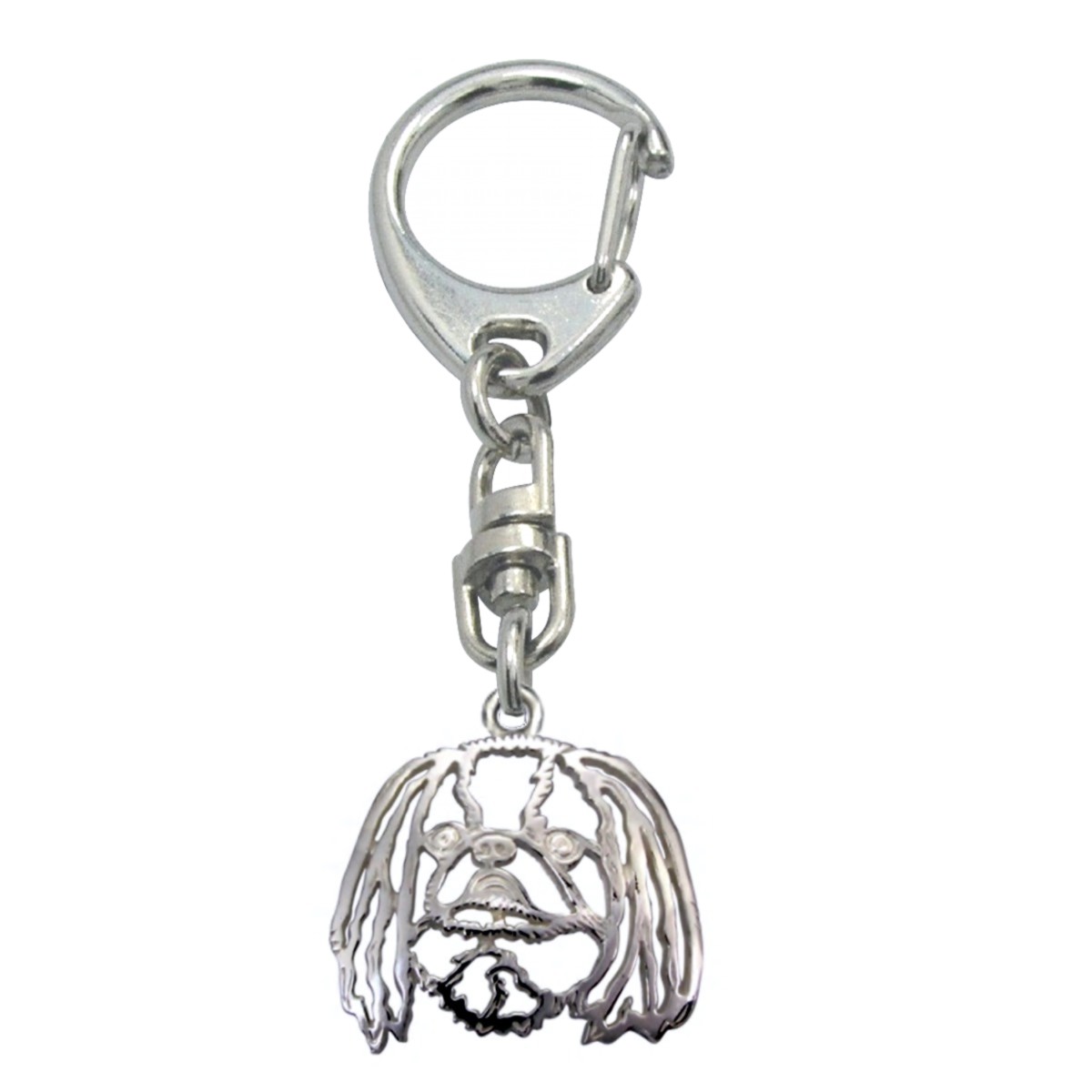 Japanese Chin – keyring - Silver Paws