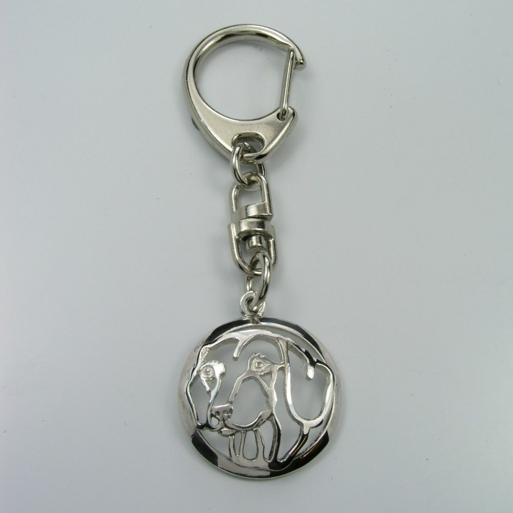 Smooth Dachshund – keyring - 1