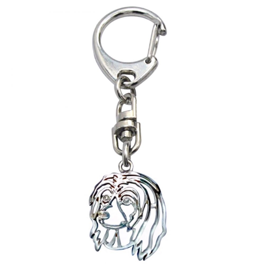 Chinese Crested Dog – Swan – Keychain - 1