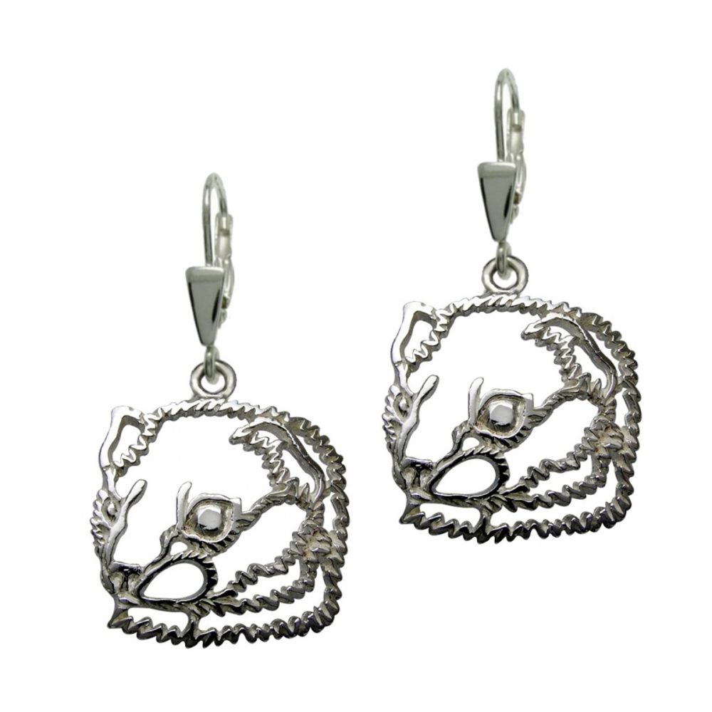 Weasel – silver sterling earring - 1