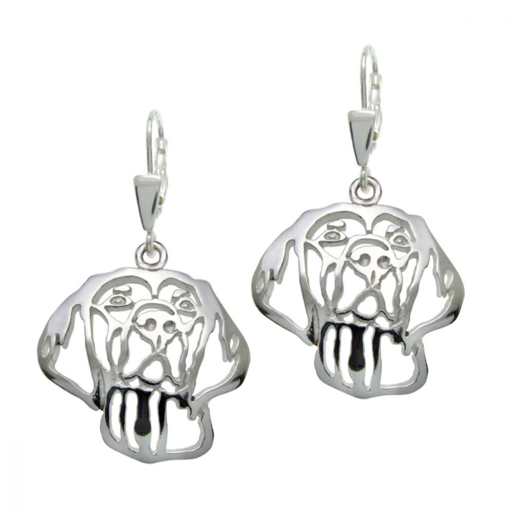 Hungarian Pointer – Vizsla – silver sterling earrings - 1