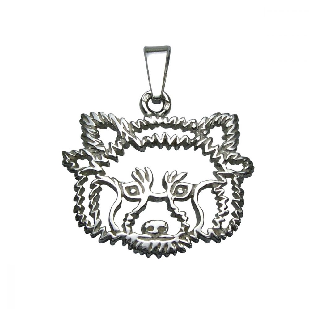 Red Panda – silver sterling pendant - 1