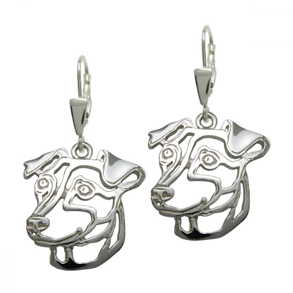 Pinscher – silver sterling earring - 1