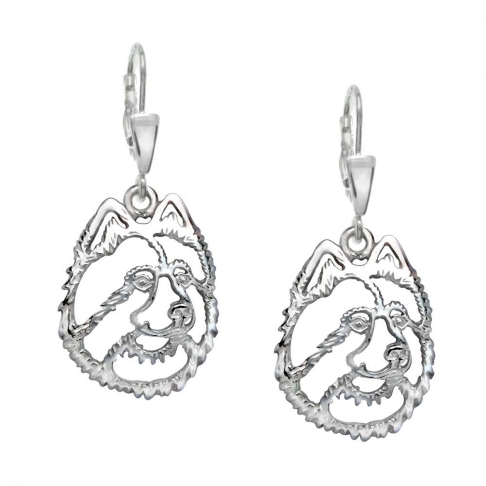 Samoyed – Silver Earrings 925/1000 - 1