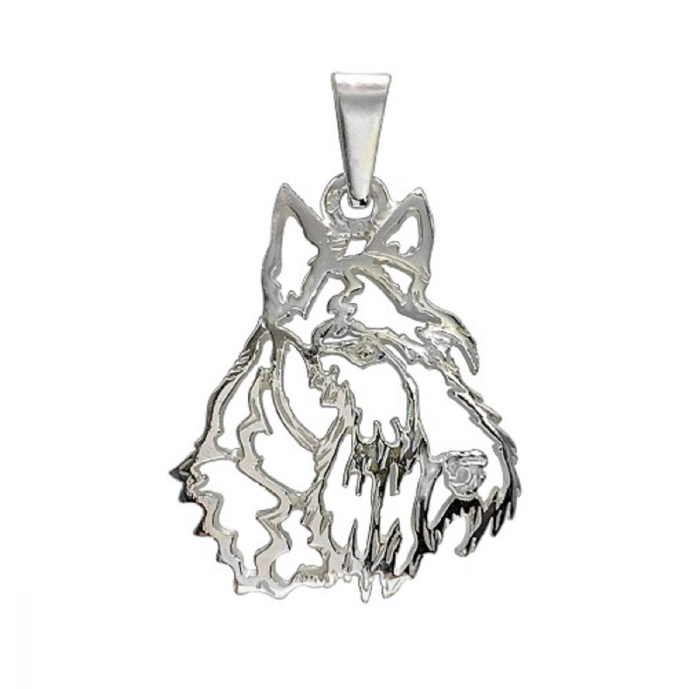 Scottish Terrier – silver sterling pendant - 1