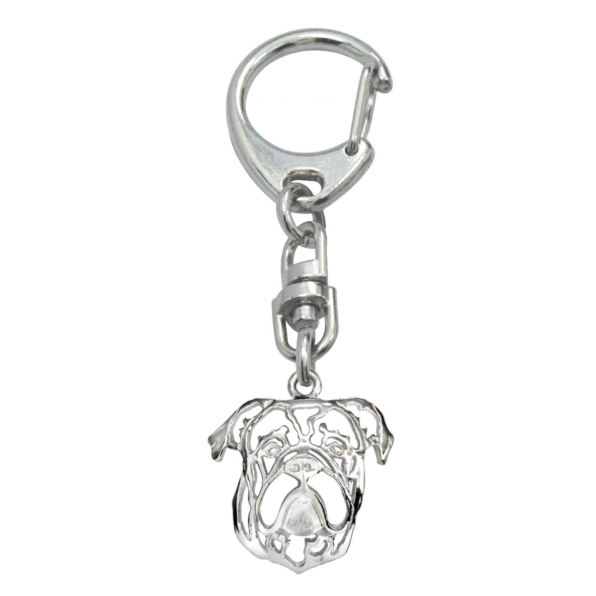English bulldog keyring