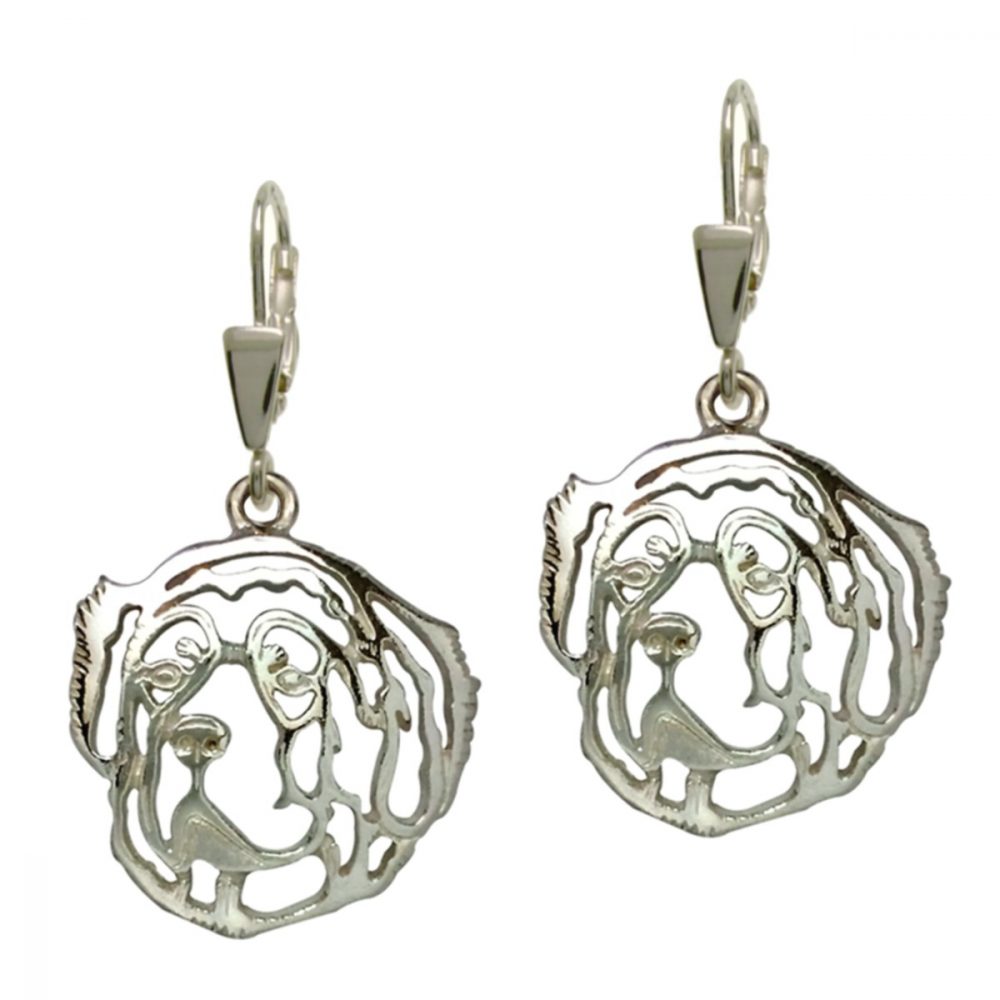 Tibetan Mastiff – Silver Earrings 925/1000 - 1