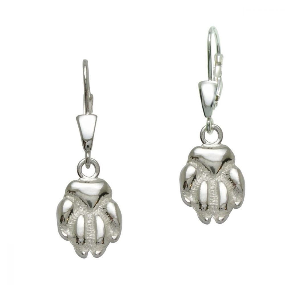 Paw L large – dog – silver sterling earring - 1
