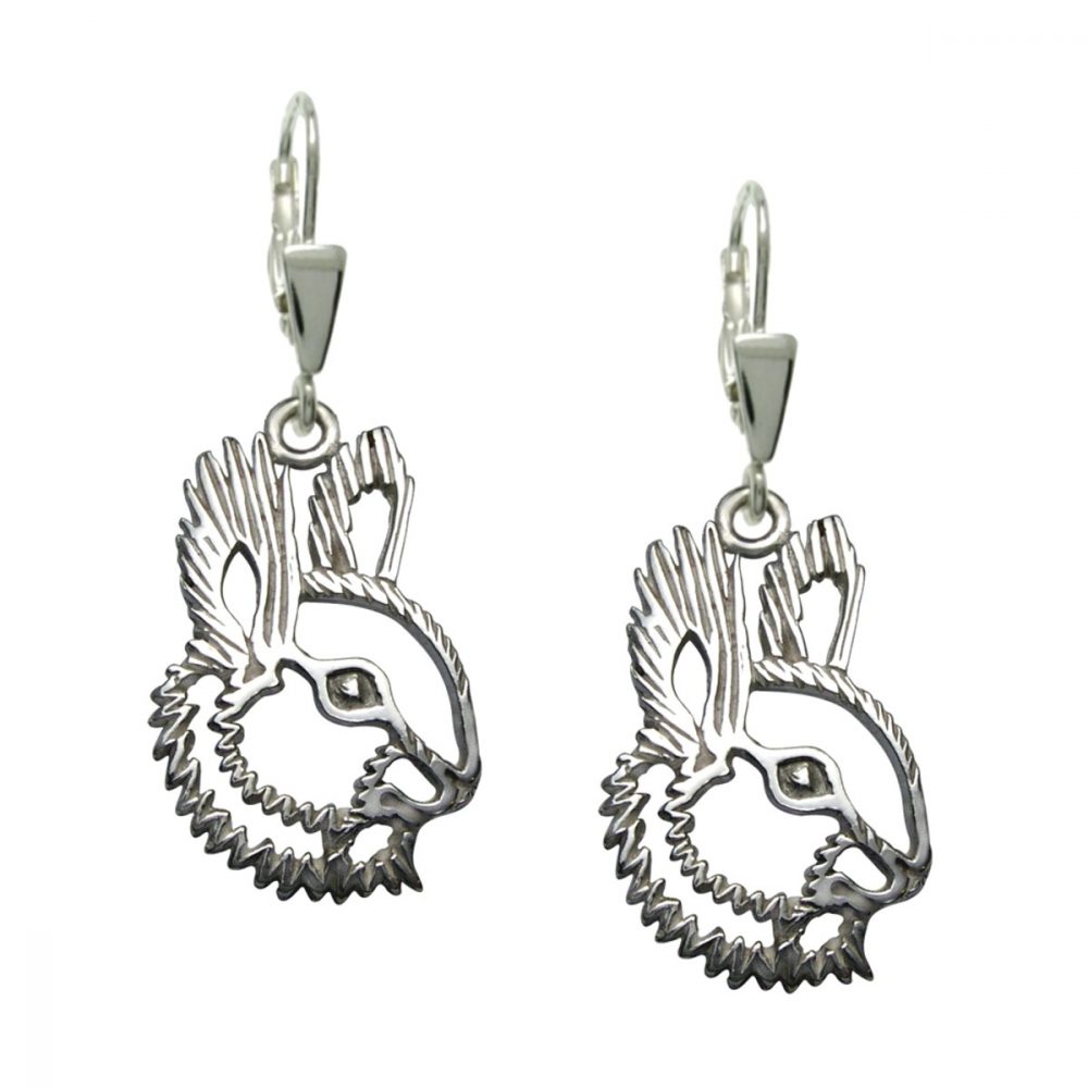 Squirrel – silver sterling earring - 1