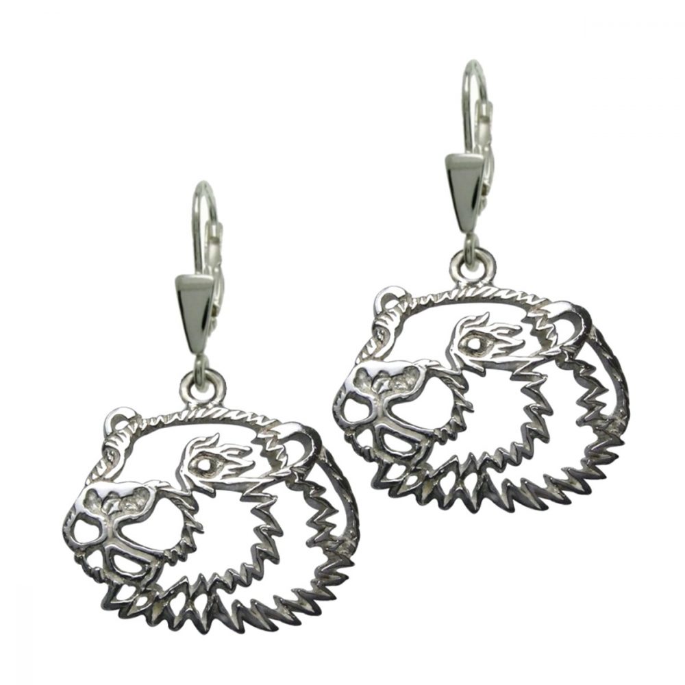 Otter – silver sterling earring - 1