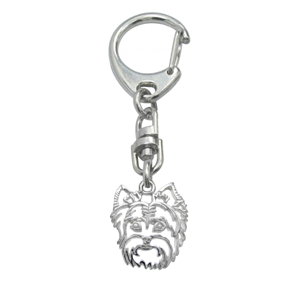 Yorkshire Terrier – keyring - Silver Paws